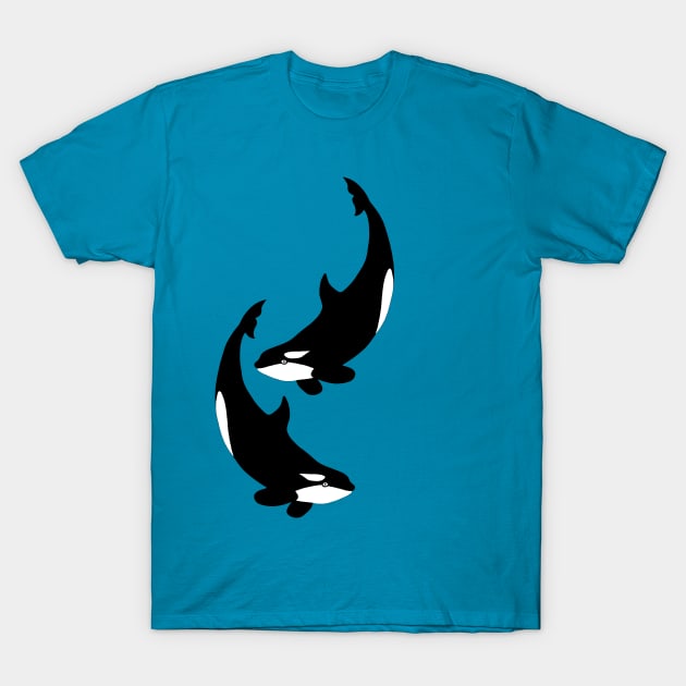 Diving orca T-Shirt by lorendowding